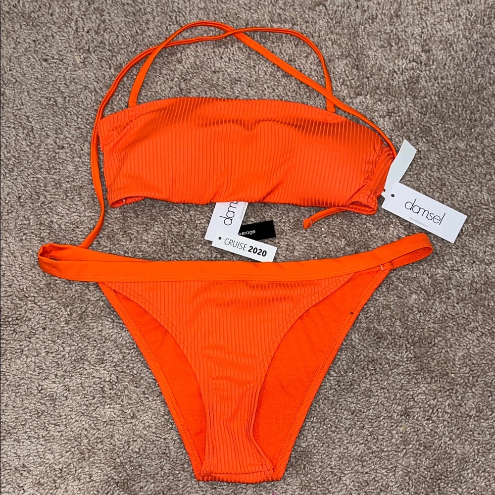 DAMSEL Orange bikini set